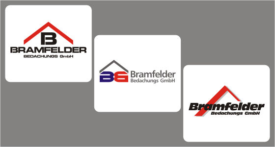 Logo-Entwürfe Bramfelder Bedachung