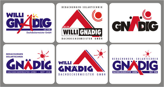 Logo-Entwürfe Willi Gnädig