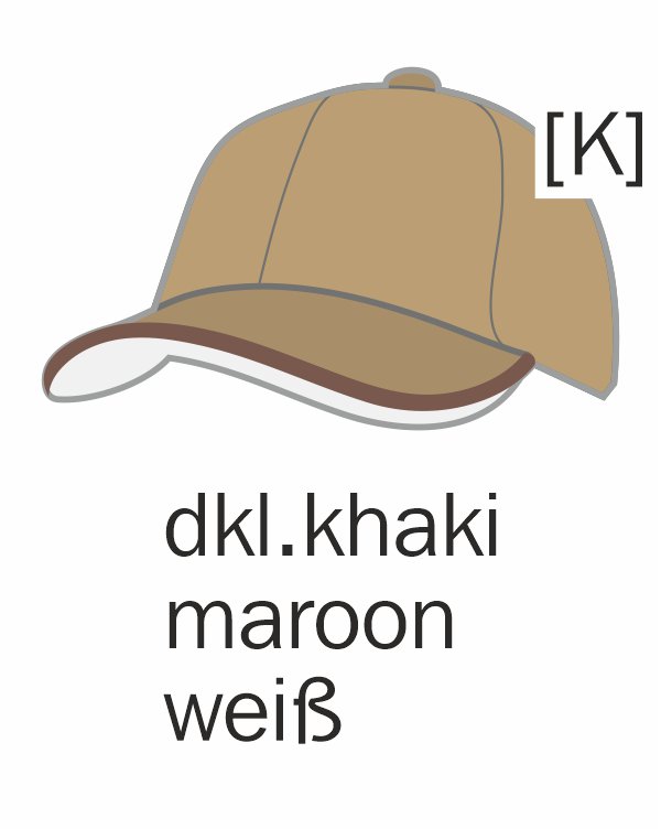 05 dunkelkhaki/maroon/weiß