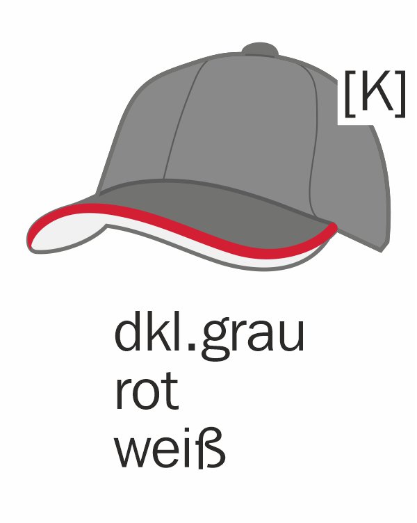 07 dunkelkhaki/rot/weiss