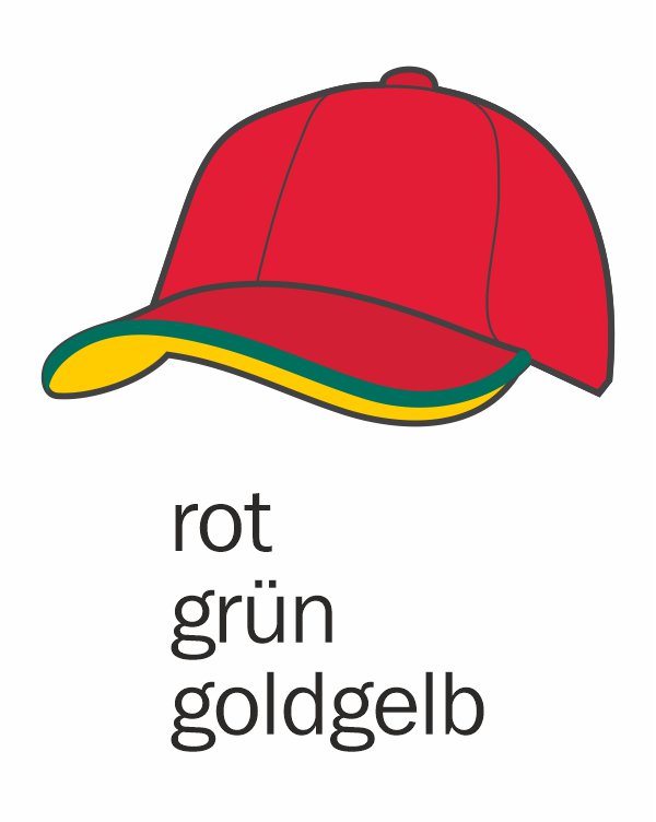 14 rot/grün/goldgelb