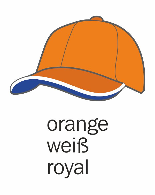 15 orange/weiß/royal